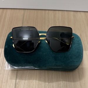 Black and Gold Sunglasses